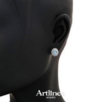 Orecchini Artlinea Donna in Oro bianco Acquamarina 1.36 Ct OD255/AC-LB - OD255/AC-LB